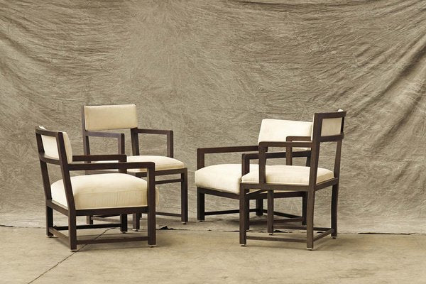 Italian Chairs & Armchairs, 1980s, Set of 4-PTH-1332105