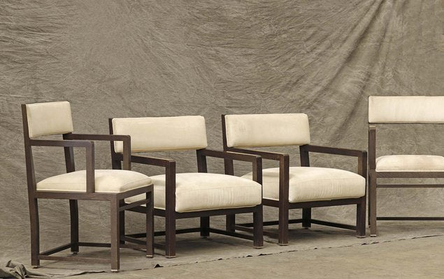 Italian Chairs & Armchairs, 1980s, Set of 4-PTH-1332105