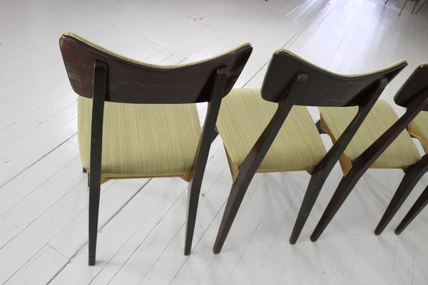 Italian Chairs by Ico & Luisa Parisi for Francor Ospitaletto, 1950s, Set of 5-AA-1298717