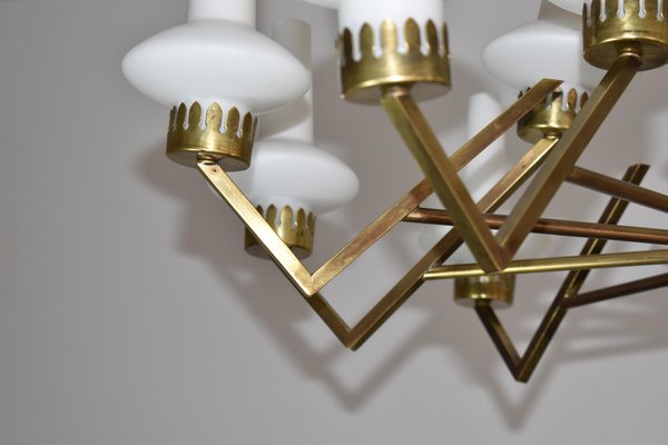 Italian Chandelier from Stilnovo, 1950s-GXL-1392560