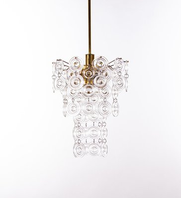 Italian Chandelier in Crystal & Brass by Gaetano Sciolari, 1960s-DEK-932717