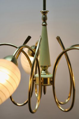 Italian Chandelier with 5 Arms in the Style of Stilnovo, 1960s-MJY-1230661