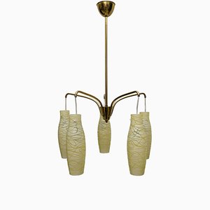 Italian Chandelier with Original Glass, 1960s-SPD-906277