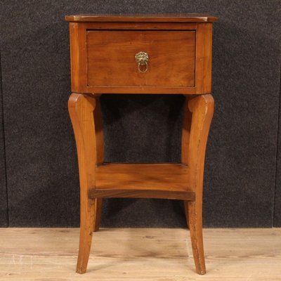 Italian Cherrywood, Walnut and Fruitwood Side Table, 1920s-RP-833452