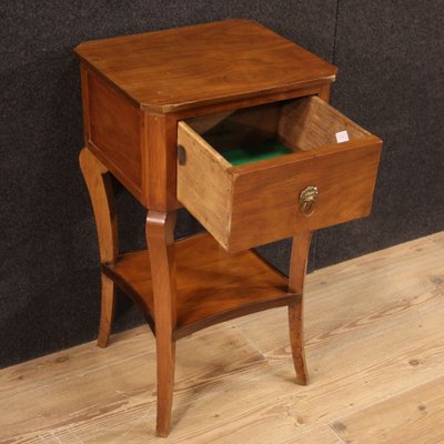 Italian Cherrywood, Walnut and Fruitwood Side Table, 1920s-RP-833452