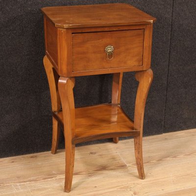 Italian Cherrywood, Walnut and Fruitwood Side Table, 1920s-RP-833452