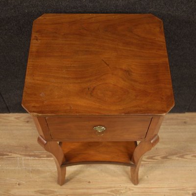 Italian Cherrywood, Walnut and Fruitwood Side Table, 1920s-RP-833452