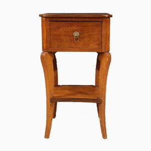 Italian Cherrywood, Walnut and Fruitwood Side Table, 1920s-RP-833452