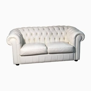 Italian Chesterfield Style Sofa in Leather, 1980s-ERB-1299291