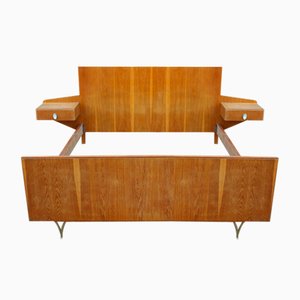 Italian Chestnut Bed attributed to Gio Ponti, 1950s-EH-1361438