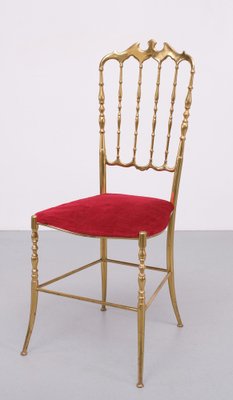 Italian Chiavari Brass Chair, 1970s-GCG-1737127