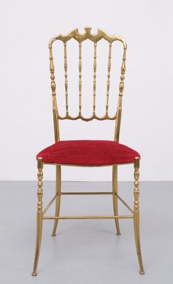 Italian Chiavari Brass Chair, 1970s-GCG-1737127