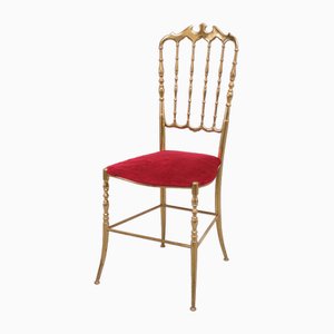 Italian Chiavari Brass Chair, 1970s-GCG-1737127