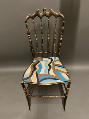 Italian Chiavari Chair in Brass, 1960s-EK-1811821