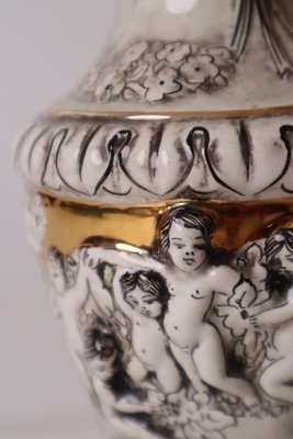 Italian Children Playing Table Lamp from Capodimonte, 1950s-ESB-1368072