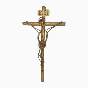 Italian Christ Figure in Rattan, 1960s-SDV-1330559