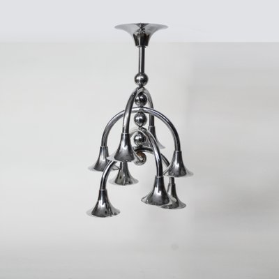 Italian Chrome Chandelier-NZV-1142578