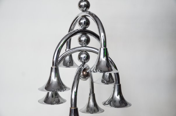 Italian Chrome Chandelier-NZV-1142578