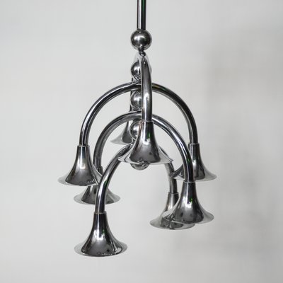 Italian Chrome Chandelier-NZV-1142578