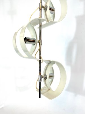 Italian Chrome Chandelier from Stilux Milano, 1960s-OT-1107233