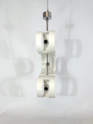 Italian Chrome Chandelier from Stilux Milano, 1960s-OT-1107233