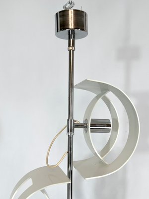 Italian Chrome Chandelier from Stilux Milano, 1960s-OT-1107233