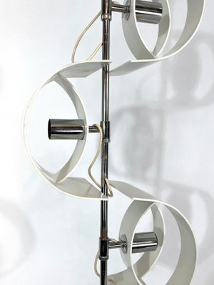 Italian Chrome Chandelier from Stilux Milano, 1960s-OT-1107233