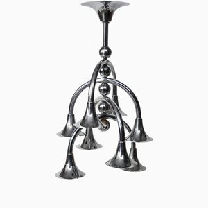 Italian Chrome Chandelier-NZV-1142578