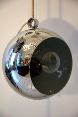 Italian Chrome Five-Globe Lamp from Guzzini, 1965-SPD-1001717