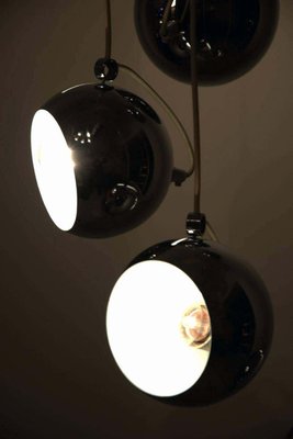 Italian Chrome Five-Globe Lamp from Guzzini, 1965-SPD-1001717