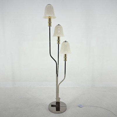 Italian Chrome & Murano Glass Magic Mushrooms Floor Lamp, 1970s-TZ-1436892