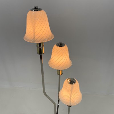 Italian Chrome & Murano Glass Magic Mushrooms Floor Lamp, 1970s-TZ-1436892