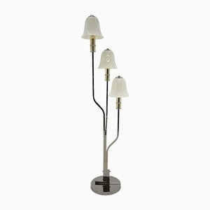 Italian Chrome & Murano Glass Magic Mushrooms Floor Lamp, 1970s-TZ-1436892