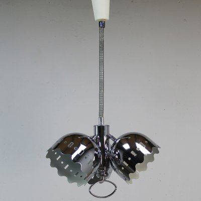 Italian Chromed 3-Spotted Ceiling Lamp-NE-1262812