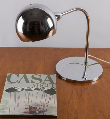 Italian Chromed Brass Venticinque Table Lamp by Sergio Asti for Candle Fontana Arte, 1960-JDR-1125533