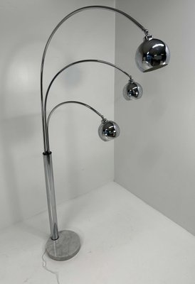 Italian Chromed Floor Lamp by Reggiani, 1970s-FF-2021840