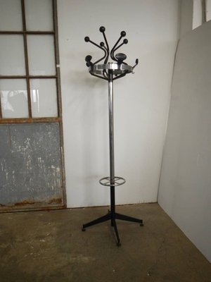 Italian Chromed Metal Coat Stand, 1970s-WWQ-864990