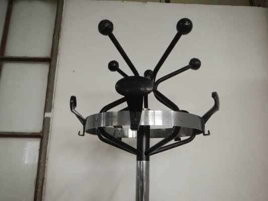 Italian Chromed Metal Coat Stand, 1970s-WWQ-864990