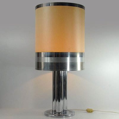 Italian Chromed Metal Table Lamp, 1970s-GIW-1758805