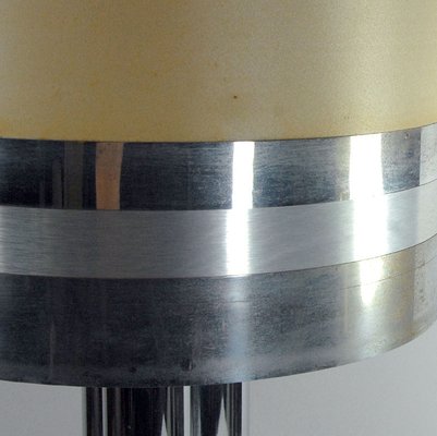 Italian Chromed Metal Table Lamp, 1970s-GIW-1758805