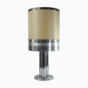 Italian Chromed Metal Table Lamp, 1970s-GIW-1758805