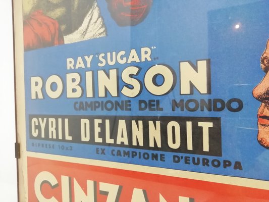 Italian Cinzano Ray Sugar Robinson Torino Poster, 1951-HNE-1314732