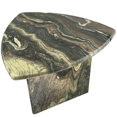 Italian Cipollino Marble Kidney Oval Side Table, 1970s-BHG-1435766