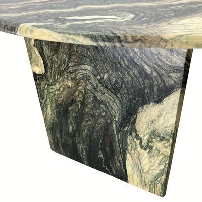 Italian Cipollino Marble Kidney Oval Side Table, 1970s-BHG-1435766