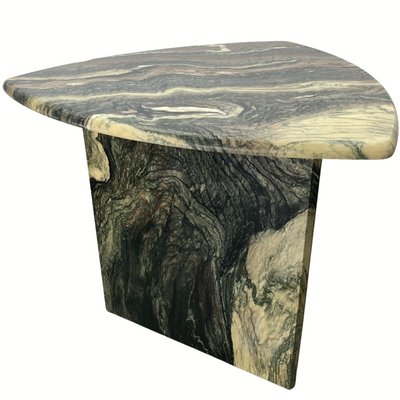 Italian Cipollino Marble Kidney Oval Side Table, 1970s-BHG-1435766