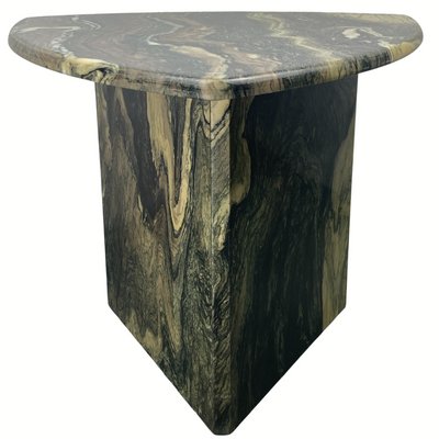 Italian Cipollino Marble Kidney Oval Side Table, 1970s-BHG-1435766