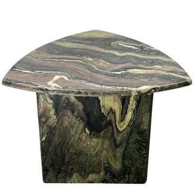 Italian Cipollino Marble Kidney Oval Side Table, 1970s-BHG-1435766