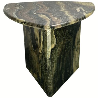 Italian Cipollino Marble Kidney Oval Side Table, 1970s-BHG-1435766