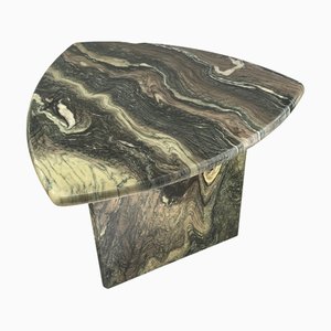 Italian Cipollino Marble Kidney Oval Side Table, 1970s-BHG-1435766