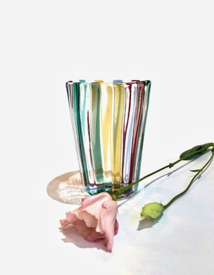 Italian Cocktail Glasses in the style of Gio Ponti for Murano Verre, 2004, Set of 7-TKI-1798004